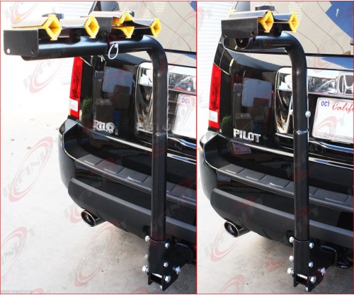 4 Bike Rack 2" Hitch Swing Down 4 Bicycles Rack Mount Bike Carrier Car Auto Suv